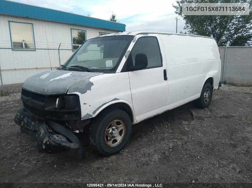 2007 Chevrolet Express G1500 VIN: 1GCFG15X871113684 Lot: 12095421