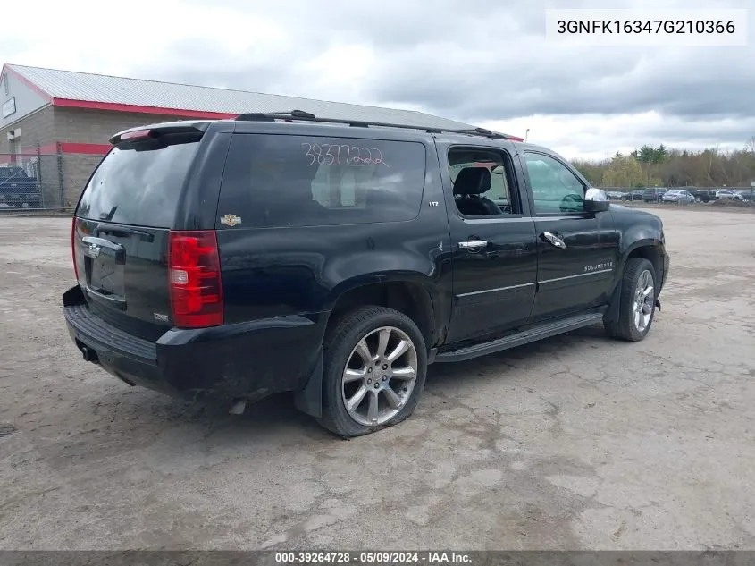 2007 Chevrolet Suburban 1500 Ltz VIN: 3GNFK16347G210366 Lot: 39264728