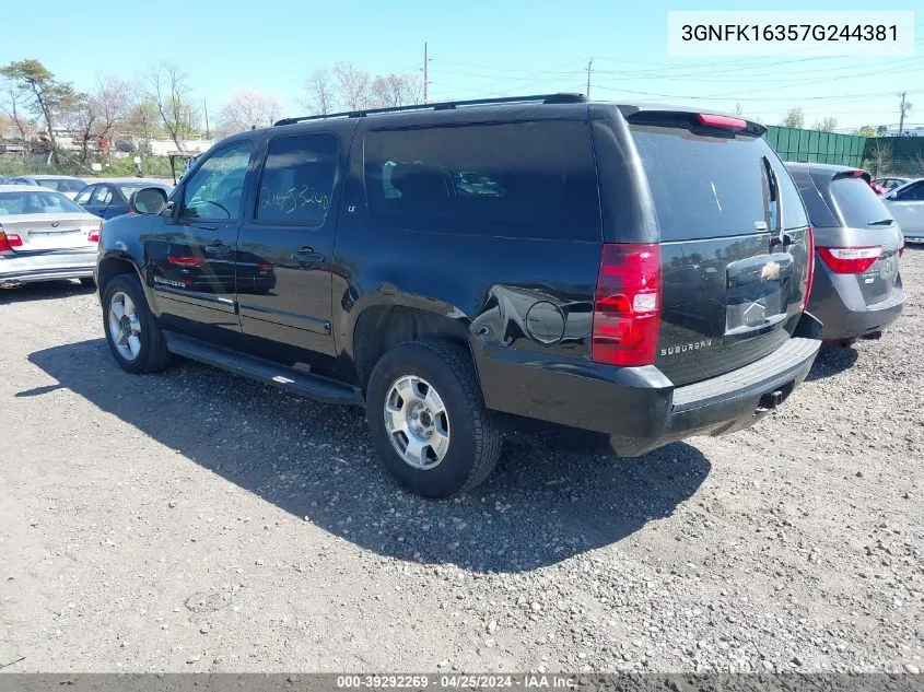 2007 Chevrolet Suburban 1500 Lt VIN: 3GNFK16357G244381 Lot: 39292269