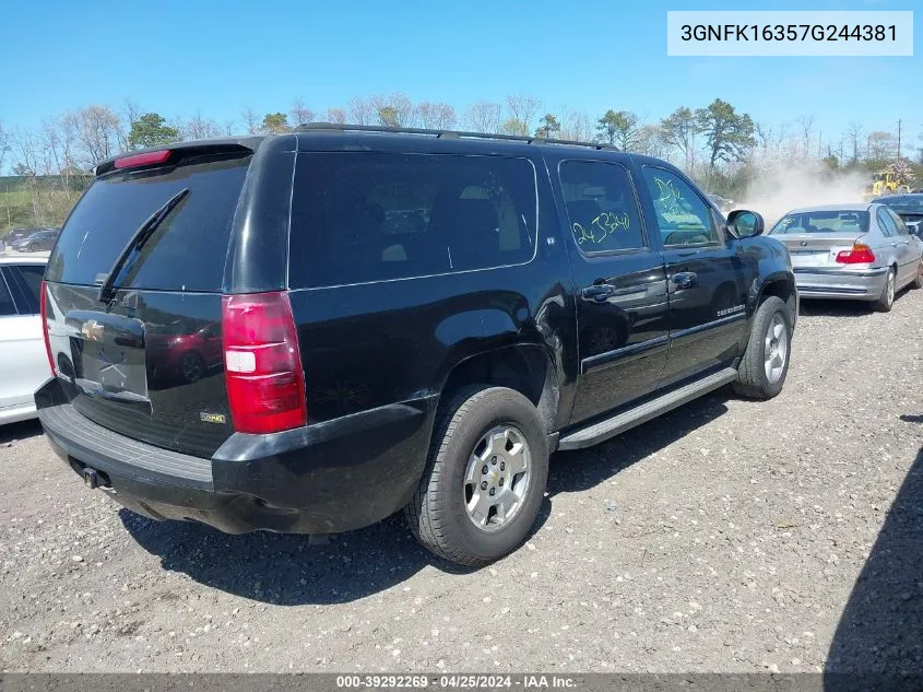 2007 Chevrolet Suburban 1500 Lt VIN: 3GNFK16357G244381 Lot: 39292269