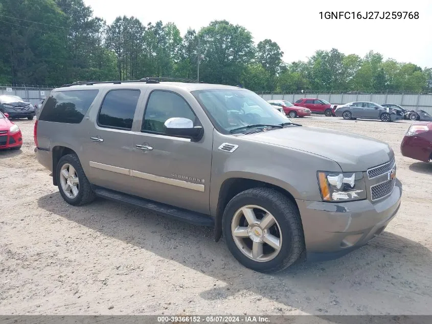 1GNFC16J27J259768 2007 Chevrolet Suburban 1500 Ltz