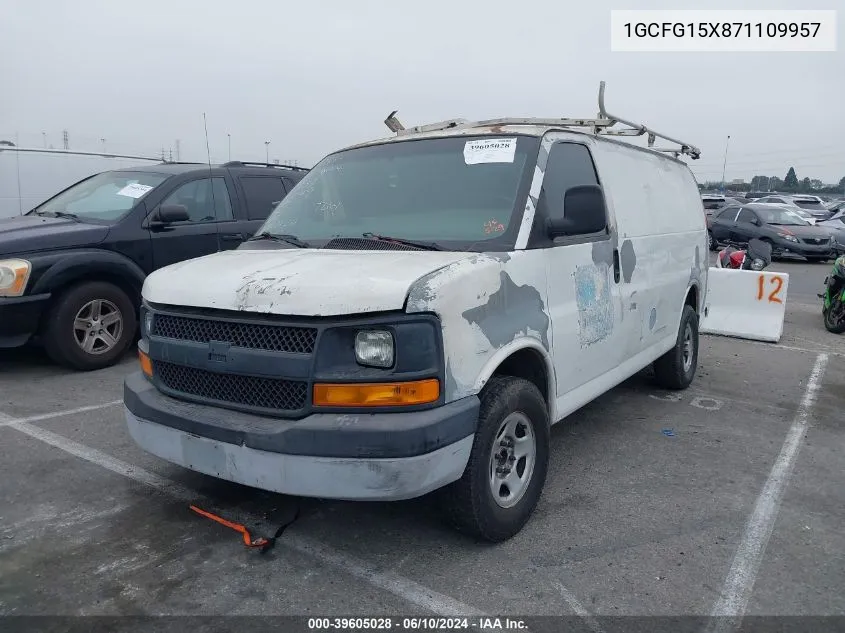 1GCFG15X871109957 2007 Chevrolet Express Work Van