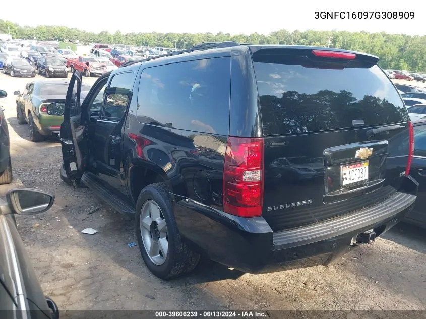 3GNFC16097G308909 2007 Chevrolet Suburban 1500 Lt