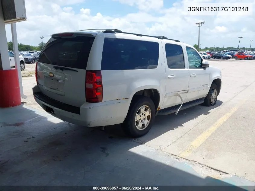 2007 Chevrolet Suburban 1500 K1500 VIN: 3GNFK16317G101248 Lot: 39696057