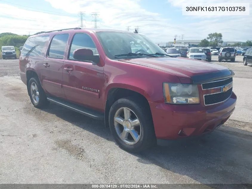 3GNFK16317G103758 2007 Chevrolet Suburban 1500 Ltz