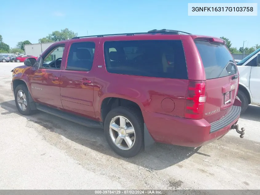 3GNFK16317G103758 2007 Chevrolet Suburban 1500 Ltz