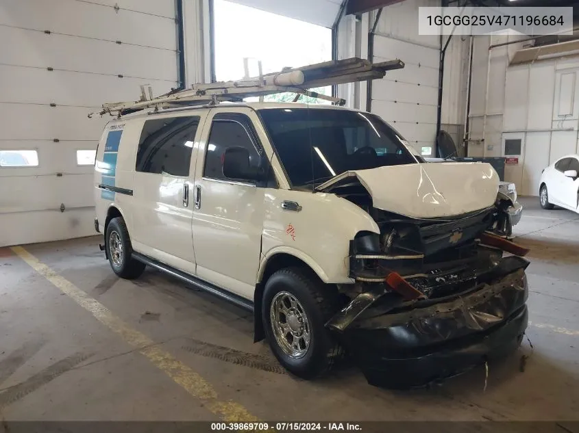 2007 Chevrolet Express Work Van VIN: 1GCGG25V471196684 Lot: 39869709