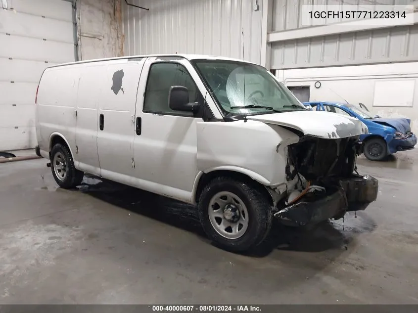 2007 Chevrolet Express Work Van VIN: 1GCFH15T771223314 Lot: 40000607