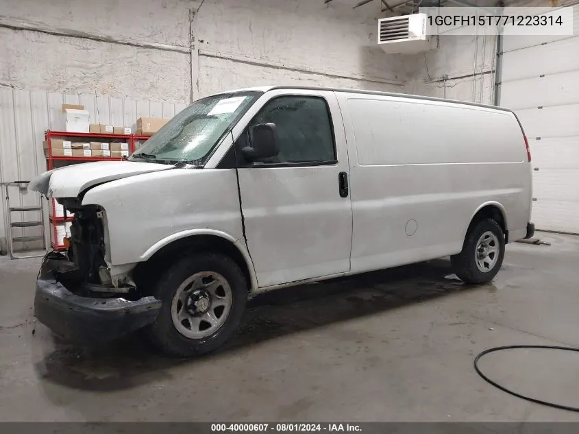 2007 Chevrolet Express Work Van VIN: 1GCFH15T771223314 Lot: 40000607