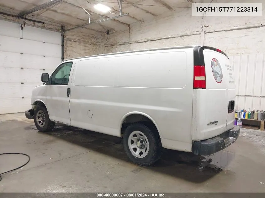 1GCFH15T771223314 2007 Chevrolet Express Work Van