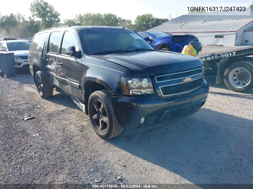 1GNFK16317J247423 2007 Chevrolet Suburban 1500 Lt