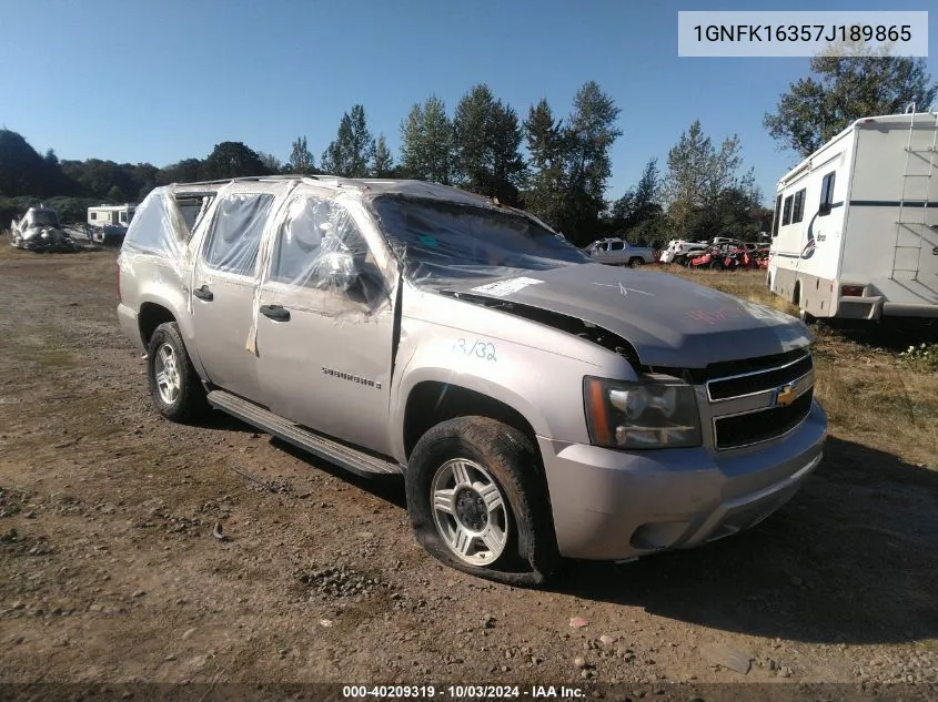 2007 Chevrolet Suburban 1500 Ls VIN: 1GNFK16357J189865 Lot: 40209319