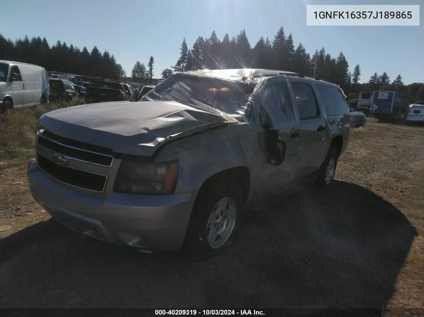 2007 Chevrolet Suburban 1500 Ls VIN: 1GNFK16357J189865 Lot: 40209319