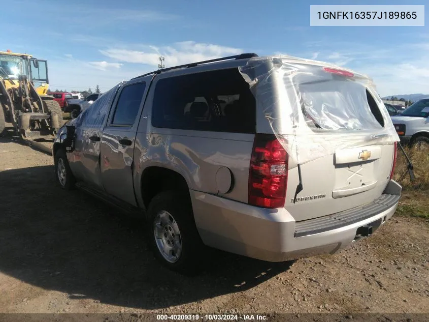 2007 Chevrolet Suburban 1500 Ls VIN: 1GNFK16357J189865 Lot: 40209319