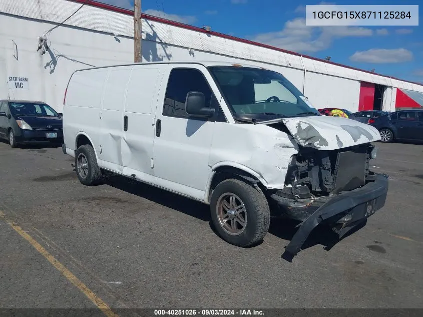 2007 Chevrolet Express Work Van VIN: 1GCFG15X871125284 Lot: 40251026