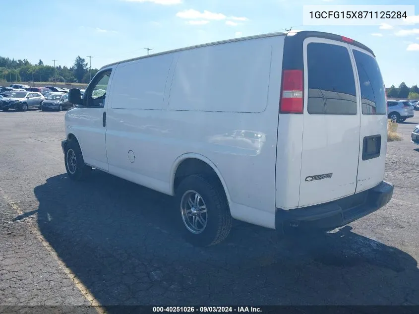 2007 Chevrolet Express Work Van VIN: 1GCFG15X871125284 Lot: 40251026