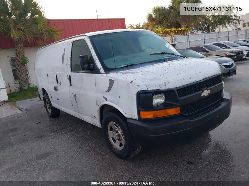 2007 Chevrolet Express Work Van VIN: 1GCFG15X471131115 Lot: 40269387