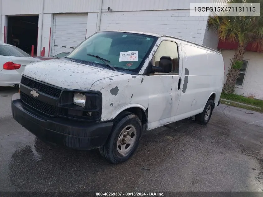 1GCFG15X471131115 2007 Chevrolet Express Work Van