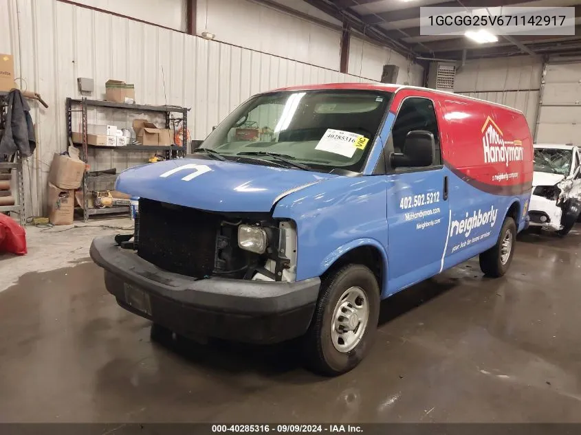 1GCGG25V671142917 2007 Chevrolet Express Work Van