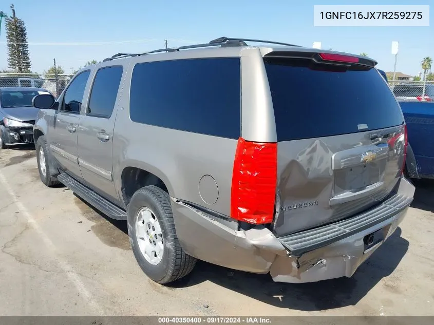 2007 Chevrolet Suburban 1500 Lt VIN: 1GNFC16JX7R259275 Lot: 40350400