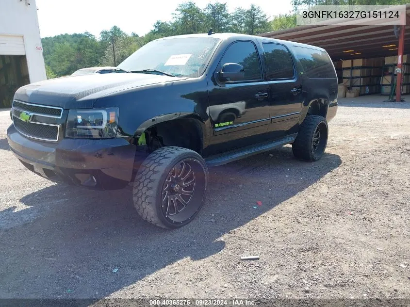 2007 Chevrolet Suburban 1500 Ltz VIN: 3GNFK16327G151124 Lot: 40365275