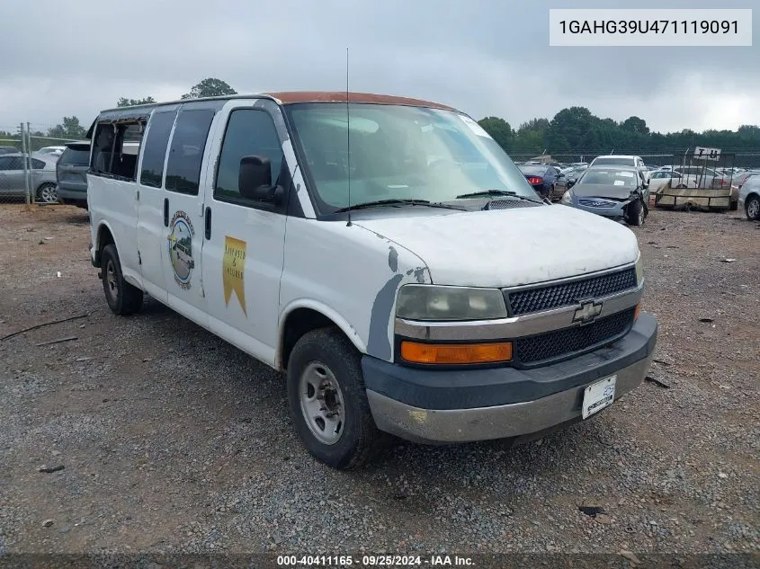 2007 Chevrolet Express Ls VIN: 1GAHG39U471119091 Lot: 40769714