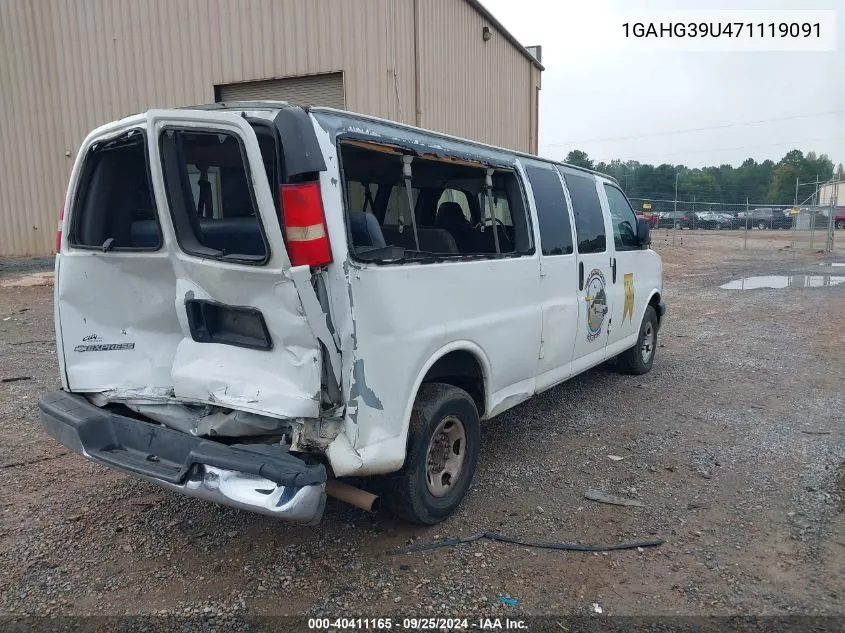 2007 Chevrolet Express Ls VIN: 1GAHG39U471119091 Lot: 40769714