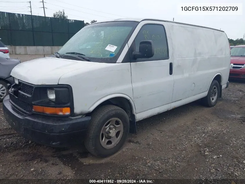 2007 Chevrolet Express Work Van VIN: 1GCFG15X571202709 Lot: 40411952