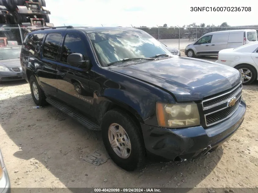 3GNFC16007G236708 2007 Chevrolet Suburban 1500 Ls