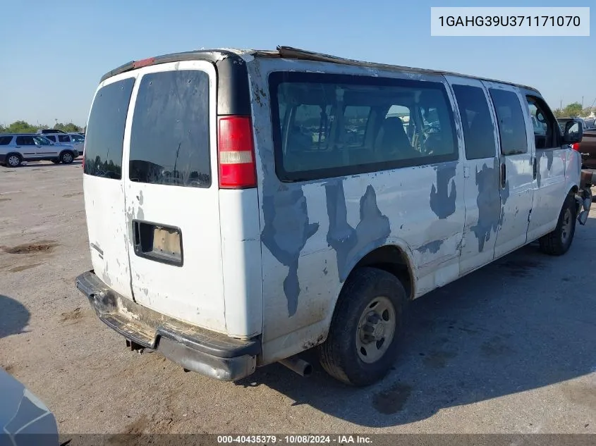 1GAHG39U371171070 2007 Chevrolet Express G3500