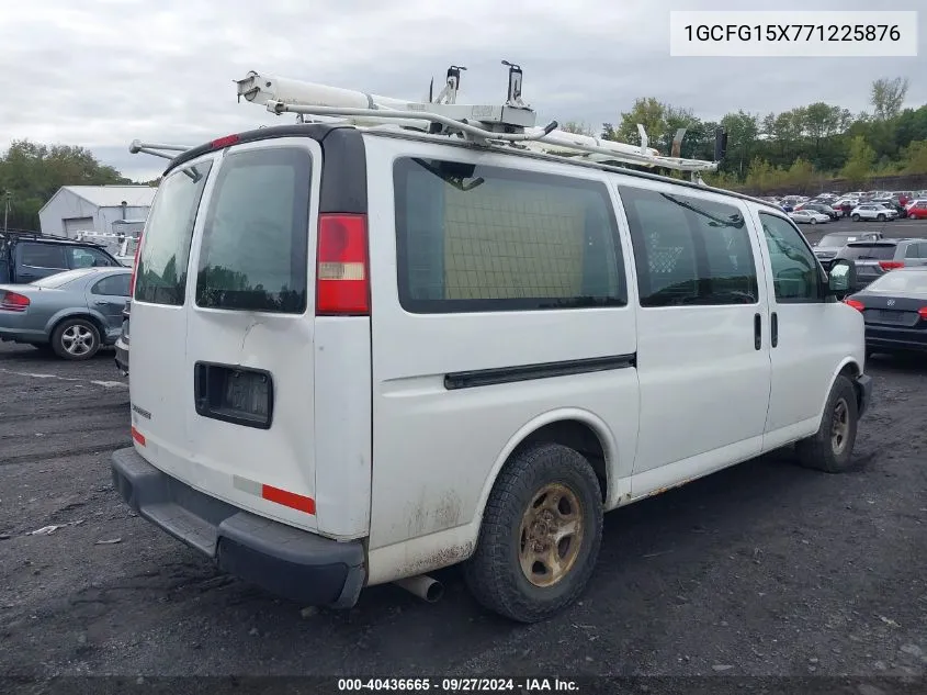 2007 Chevrolet Express Work Van VIN: 1GCFG15X771225876 Lot: 40436665