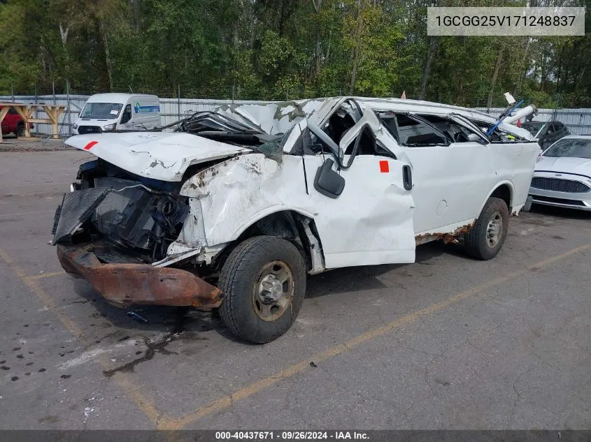 1GCGG25V171248837 2007 Chevrolet Express Work Van