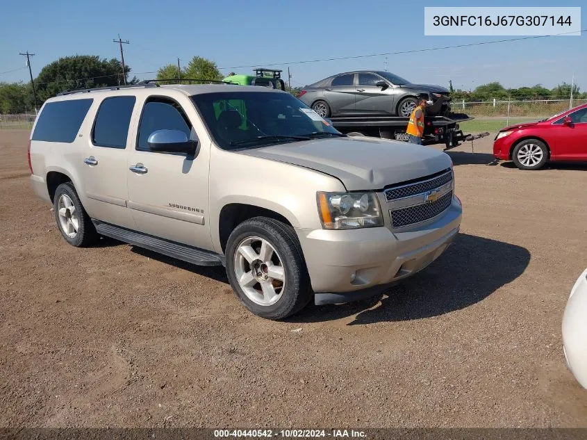 2007 Chevrolet Suburban 1500 Ltz VIN: 3GNFC16J67G307144 Lot: 40440542