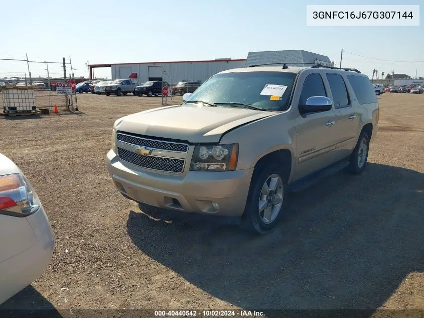 2007 Chevrolet Suburban 1500 Ltz VIN: 3GNFC16J67G307144 Lot: 40440542