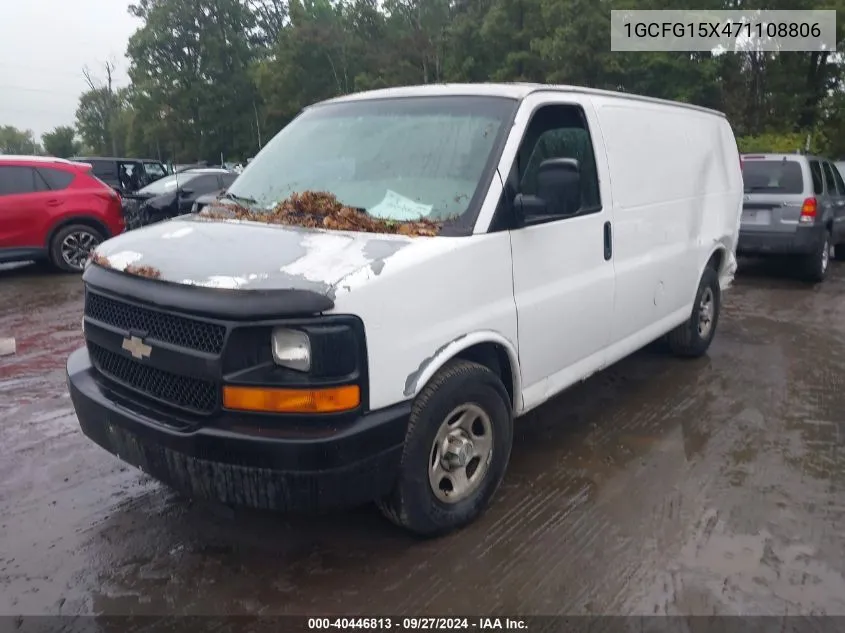 1GCFG15X471108806 2007 Chevrolet Express Work Van