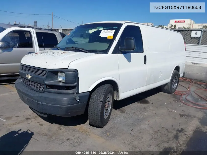 1GCFG15X971180603 2007 Chevrolet Express Work Van