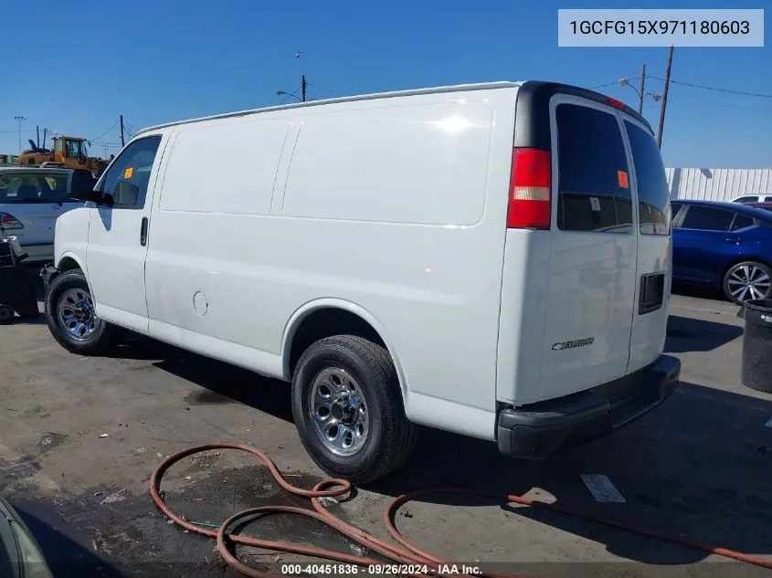 1GCFG15X971180603 2007 Chevrolet Express Work Van