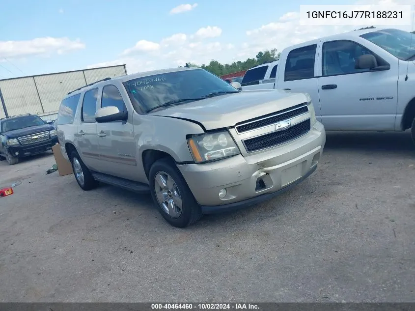 2007 Chevrolet Suburban 1500 Lt VIN: 1GNFC16J77R188231 Lot: 40464460