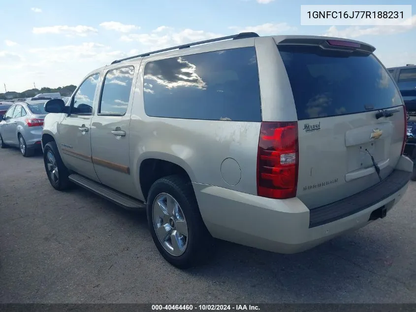 1GNFC16J77R188231 2007 Chevrolet Suburban 1500 Lt