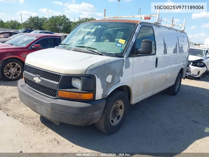 2007 Chevrolet Express Work Van VIN: 1GCGG25V971189004 Lot: 40467373