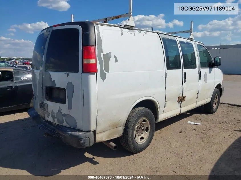 1GCGG25V971189004 2007 Chevrolet Express Work Van