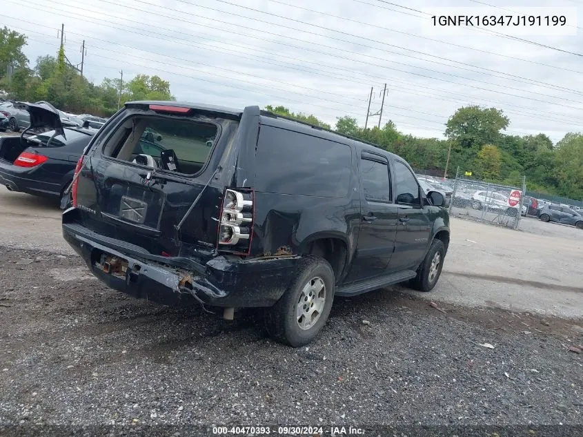 2007 Chevrolet Suburban 1500 Lt VIN: 1GNFK16347J191199 Lot: 40470393