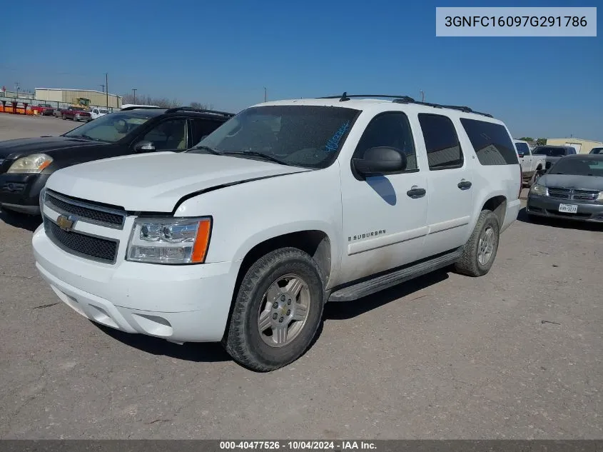 2007 Chevrolet Suburban 1500 Ls VIN: 3GNFC16097G291786 Lot: 40477526