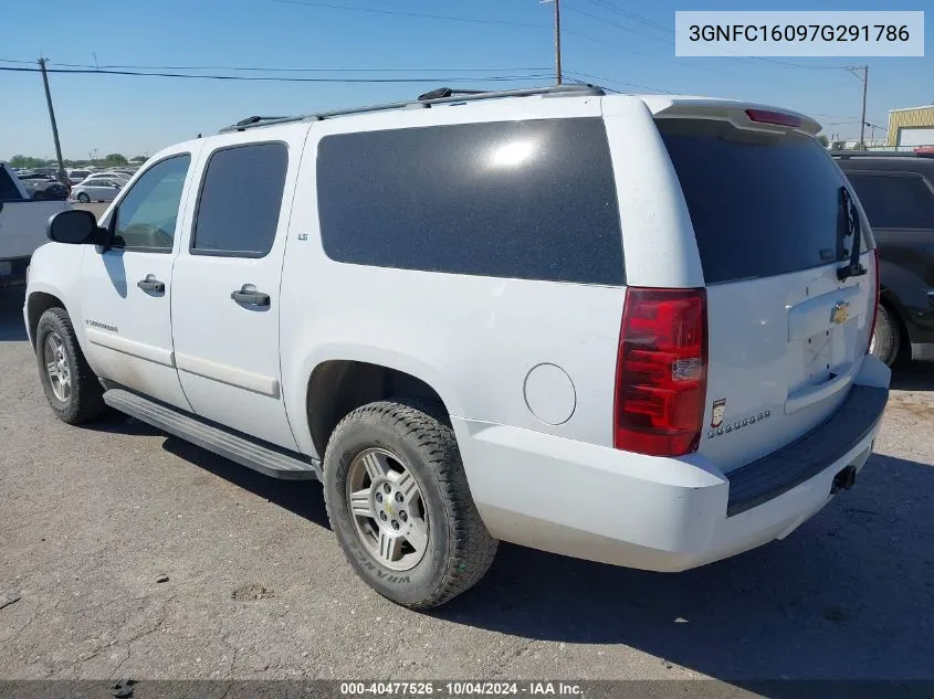 2007 Chevrolet Suburban 1500 Ls VIN: 3GNFC16097G291786 Lot: 40477526