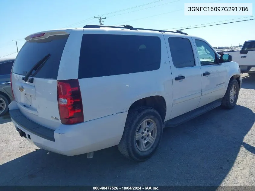 2007 Chevrolet Suburban 1500 Ls VIN: 3GNFC16097G291786 Lot: 40477526