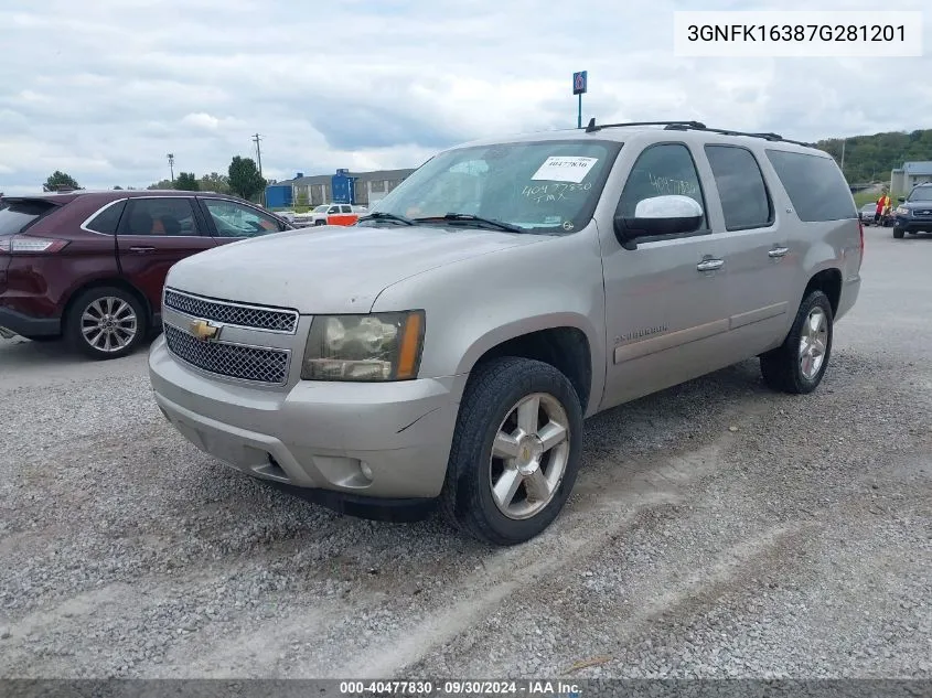 3GNFK16387G281201 2007 Chevrolet Suburban 1500 Ltz