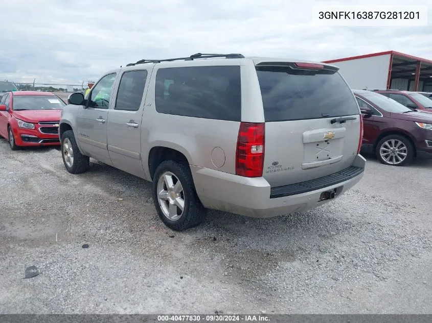 3GNFK16387G281201 2007 Chevrolet Suburban 1500 Ltz