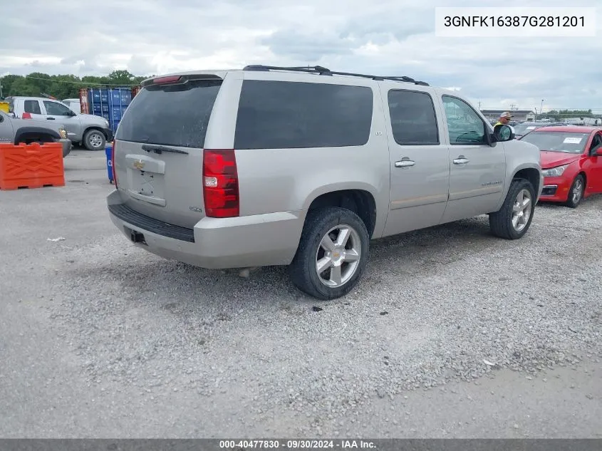 3GNFK16387G281201 2007 Chevrolet Suburban 1500 Ltz