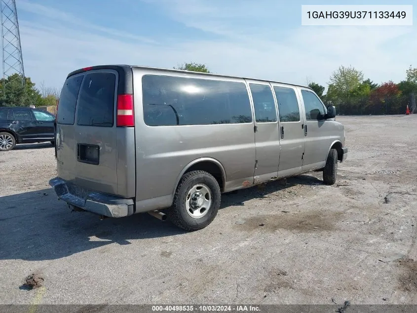 2007 Chevrolet Express Ls VIN: 1GAHG39U371133449 Lot: 40498535