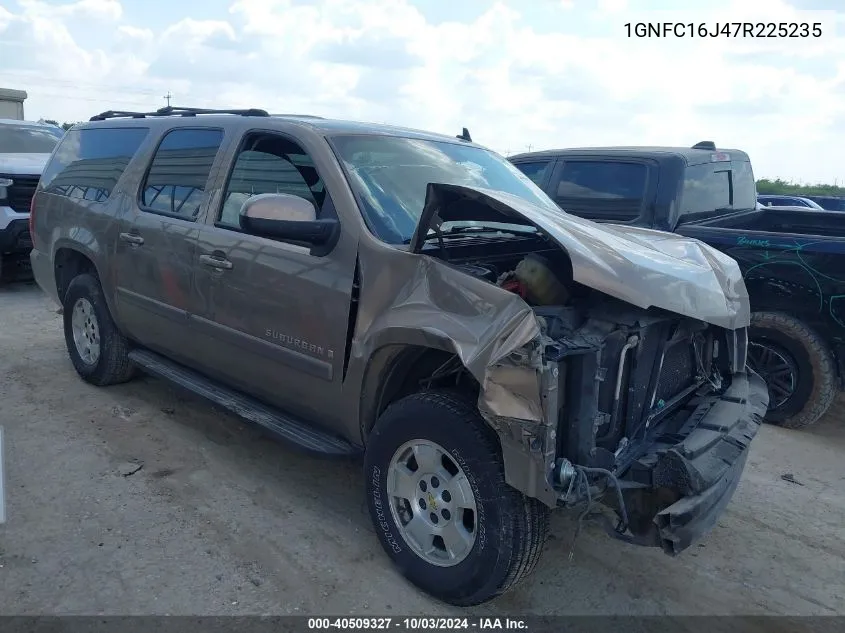 2007 Chevrolet Suburban 1500 Lt VIN: 1GNFC16J47R225235 Lot: 40509327